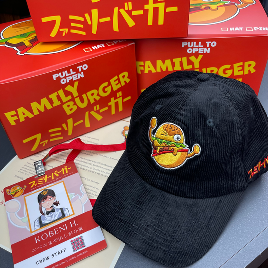 Family Burger Hat BLACK SERIES